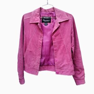 Marc Florence Vintage Pink Suede Women's Jacket XS